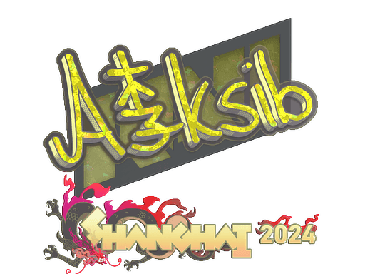 Glitter Sticker - Aleksib (Glitter) | Shanghai 2024