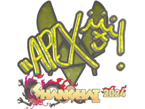 Glitter Sticker - apEX (Glitter) | Shanghai 2024