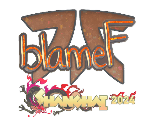 Glitter Sticker - blameF (Glitter) | Shanghai 2024