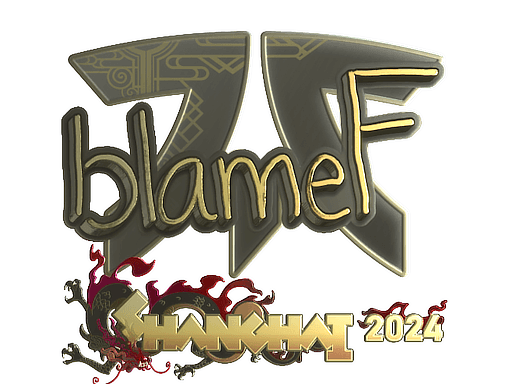 Gold Sticker - blameF (Gold) | Shanghai 2024