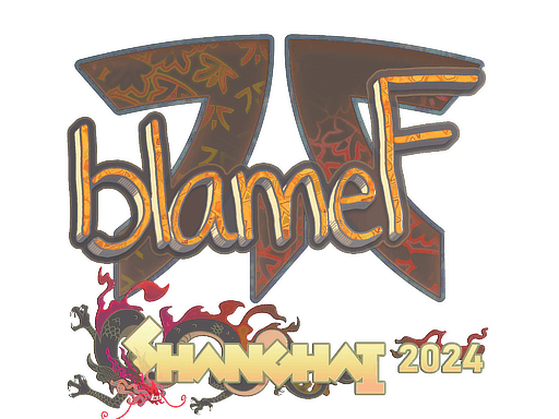 Holo Sticker - blameF (Holo) | Shanghai 2024