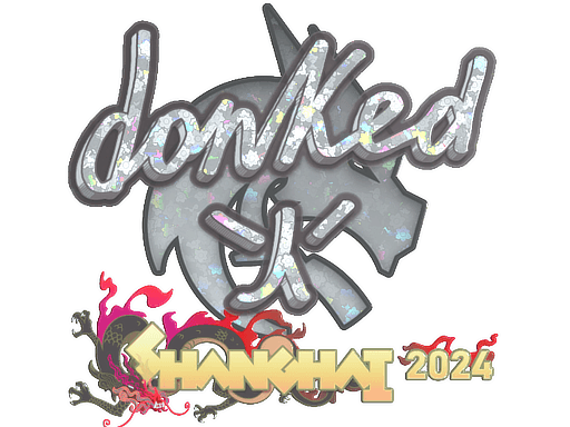 Glitter Sticker - donk (Glitter) | Shanghai 2024