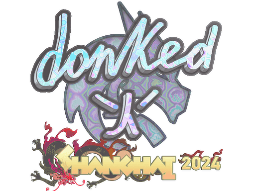 Holo Sticker - donk (Holo) | Shanghai 2024