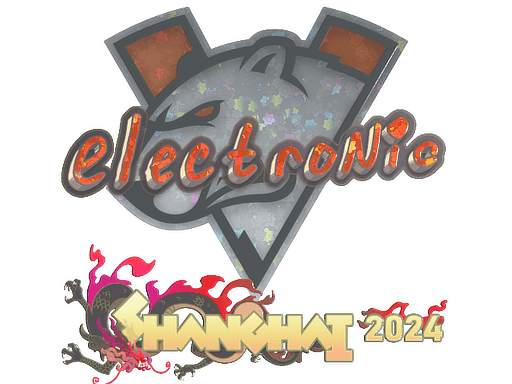 Glitter Sticker - electronic (Glitter) | Shanghai 2024