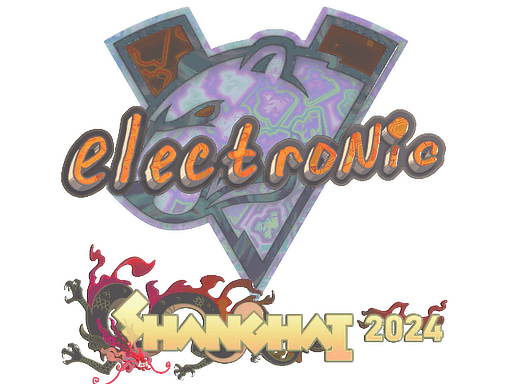 Holo Sticker - electronic (Holo) | Shanghai 2024