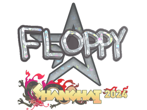 Glitter Sticker - floppy (Glitter) | Shanghai 2024