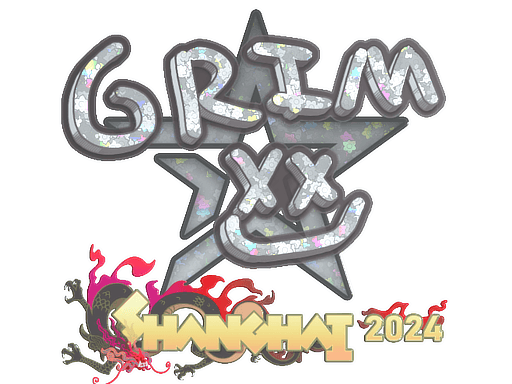 Glitter Sticker - Grim (Glitter) | Shanghai 2024