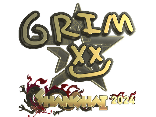 Gold Sticker - Grim (Gold) | Shanghai 2024