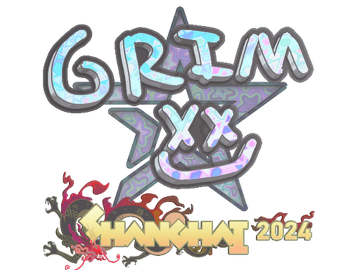 Holo Sticker - Grim (Holo) | Shanghai 2024