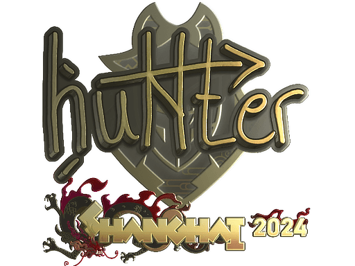 Gold Sticker - huNter- (Gold) | Shanghai 2024