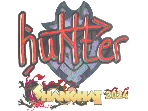 Holo Sticker - huNter- (Holo) | Shanghai 2024