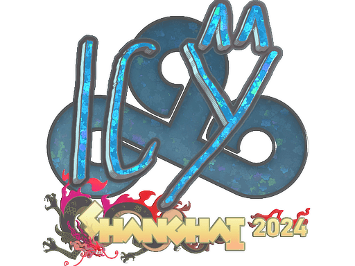 Glitter Sticker - ICY (Glitter) | Shanghai 2024