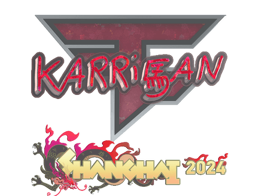 Glitter Sticker - karrigan (Glitter) | Shanghai 2024