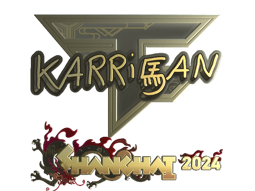 Gold Sticker - karrigan (Gold) | Shanghai 2024