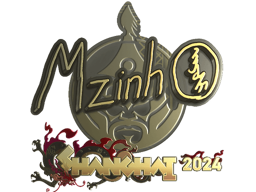 Gold Sticker - mzinho (Gold) | Shanghai 2024