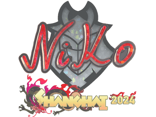 Glitter Sticker - NiKo (Glitter) | Shanghai 2024