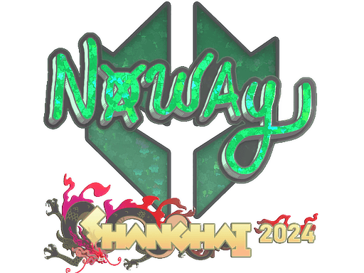 Glitter Sticker - noway (Glitter) | Shanghai 2024