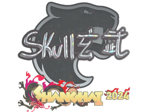 Glitter Sticker - skullz (Glitter) | Shanghai 2024