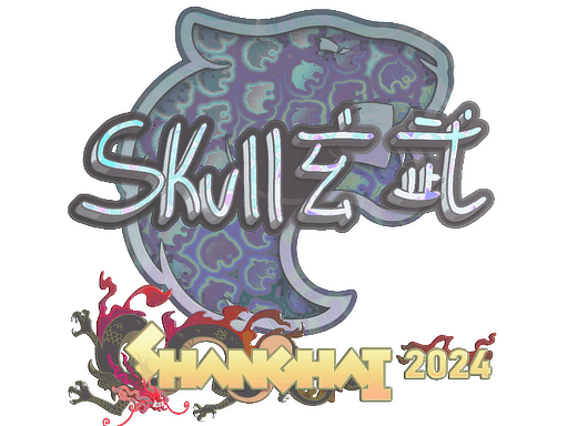 Holo Sticker - skullz (Holo) | Shanghai 2024