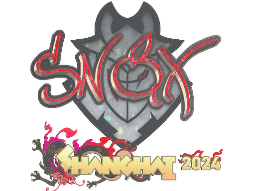 Glitter Sticker - Snax (Glitter) | Shanghai 2024