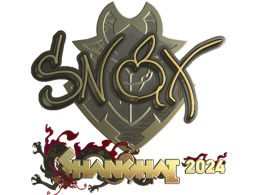 Gold Sticker - Snax (Gold) | Shanghai 2024