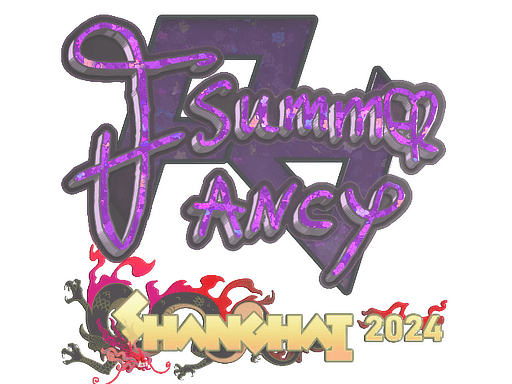 Glitter Sticker - Summer (Glitter) | Shanghai 2024