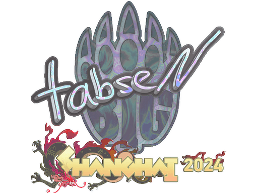 Holo Sticker - tabseN (Holo) | Shanghai 2024