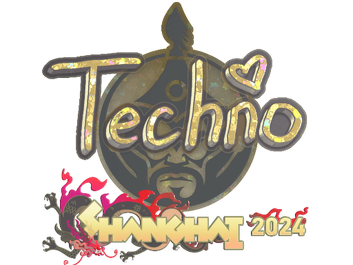 Glitter Sticker - Techno4K (Glitter) | Shanghai 2024