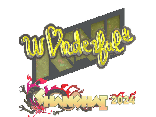 Glitter Sticker - w0nderful (Glitter) | Shanghai 2024