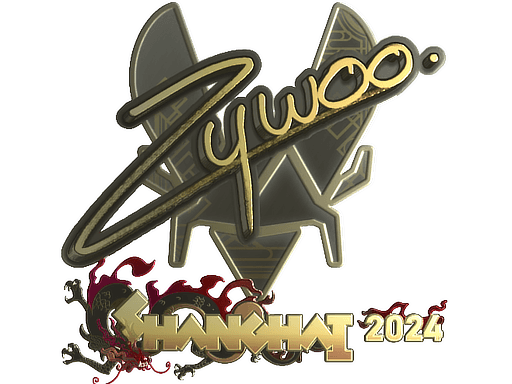 Gold Sticker - ZywOo (Gold) | Shanghai 2024