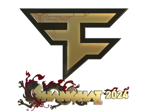 Gold Sticker - FaZe Clan (Gold) | Shanghai 2024