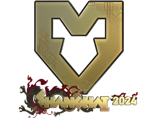 Gold Sticker - MOUZ (Gold) | Shanghai 2024