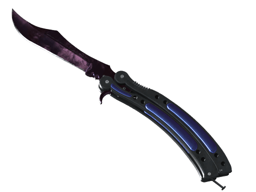 Black Pearl Butterfly Knife | Doppler