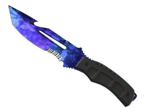 Sapphire Survival Knife | Doppler