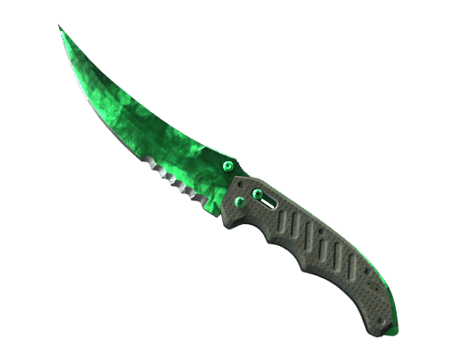 Emerald Flip Knife | Gamma Doppler