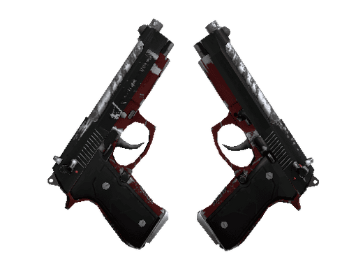 Dual Berettas | Panther (Well-Worn)