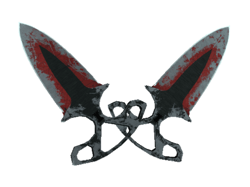 ★ Shadow Daggers | Crimson Web (Battle-Scarred)