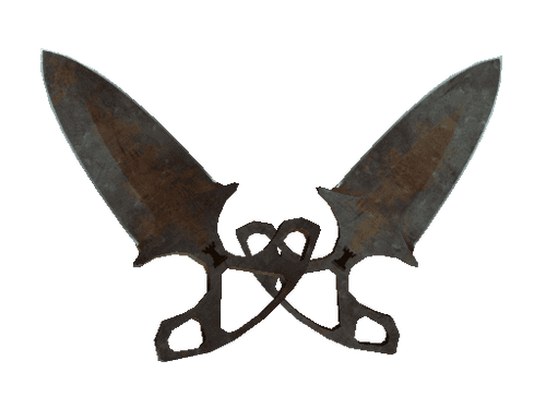 ★ Shadow Daggers | Rust Coat (Battle-Scarred)