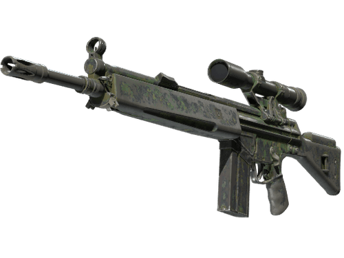 Souvenir G3SG1 | Jungle Dashed (Battle-Scarred)