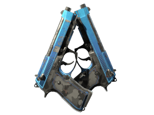 StatTrak™ Dual Berettas | Urban Shock (Well-Worn)