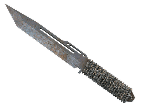 ★ Paracord Knife | Rust Coat (Well-Worn)