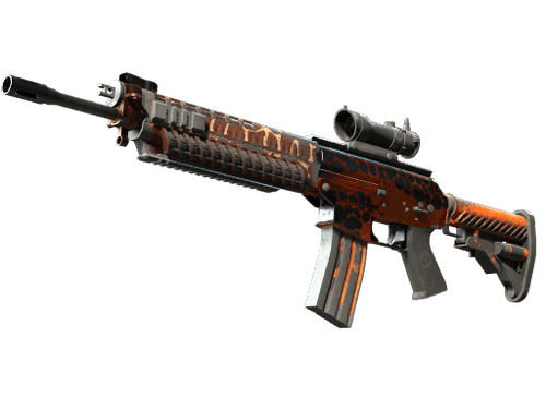 StatTrak™ SG 553 | Tiger Moth (Battle-Scarred)