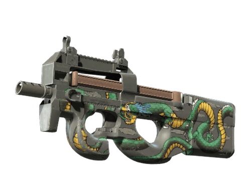 StatTrak™ P90 | Emerald Dragon (Well-Worn)