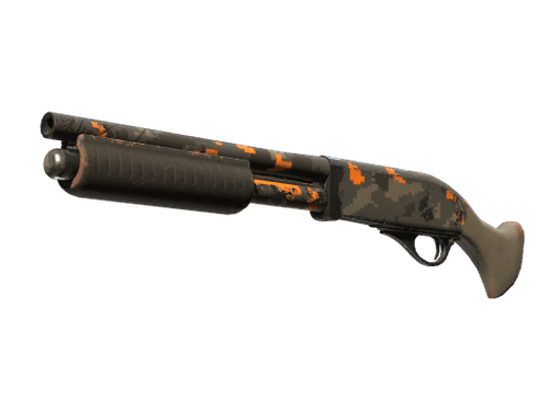 StatTrak™ Sawed-Off | Orange DDPAT (Well-Worn)