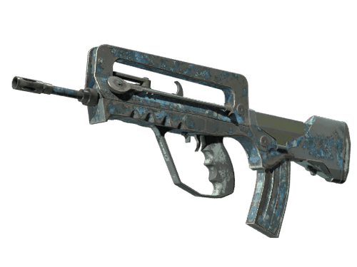 Souvenir FAMAS | Cyanospatter (Battle-Scarred)