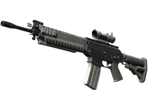 Souvenir SG 553 | Damascus Steel (Well-Worn)