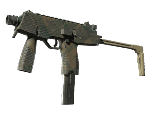 MP9 | Green Plaid (Well-Worn)