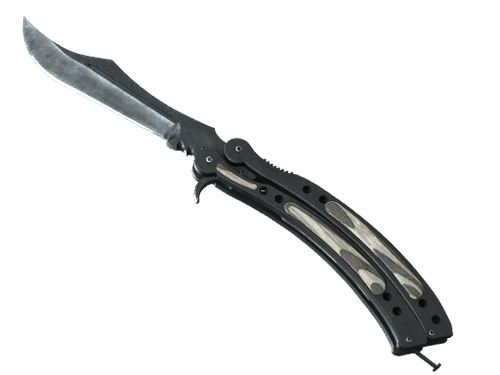 ★ Butterfly Knife | Black Laminate (Factory New)