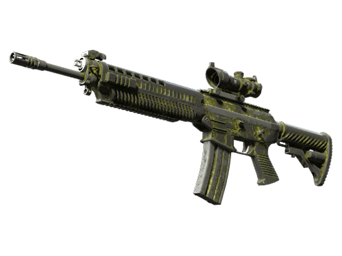 Souvenir SG 553 | Gator Mesh (Battle-Scarred)