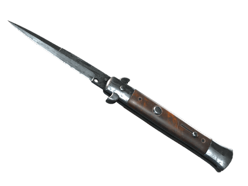 ★ Stiletto Knife | Damascus Steel (Field-Tested)